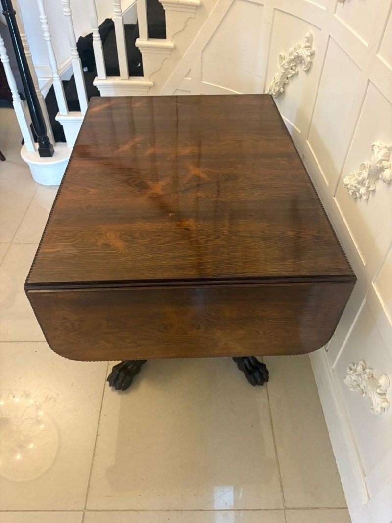 Superb Quality Antique Regency Rosewood Freestanding Sofa Table